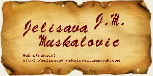 Jelisava Muskalović vizit kartica